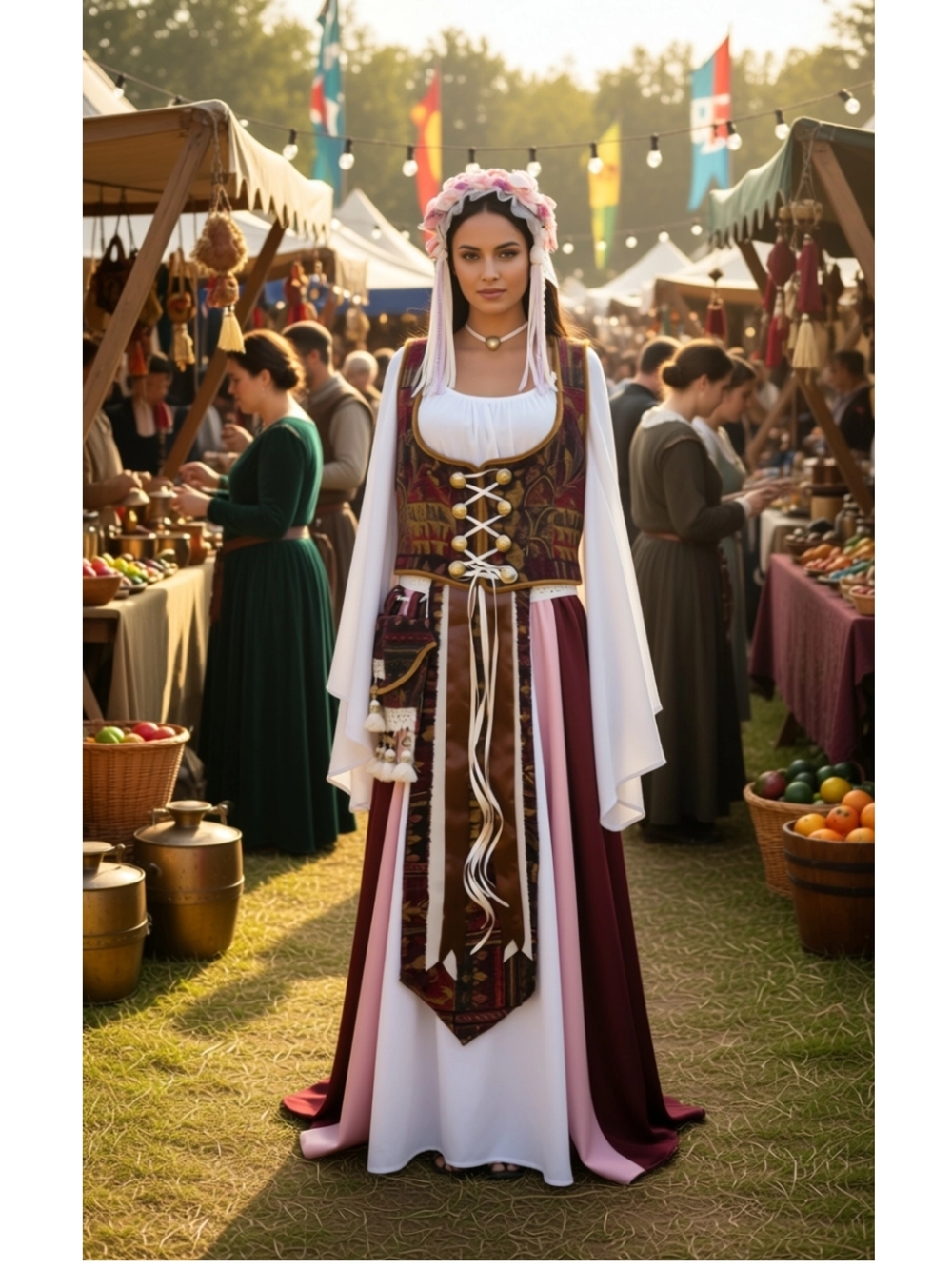 Renaissance Hand Crafted Upcycled Complete Look Ensamble Size L